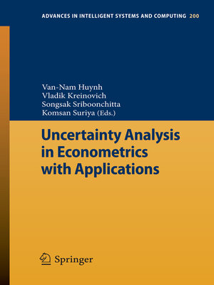 cover image of Uncertainty Analysis in Econometrics with Applications